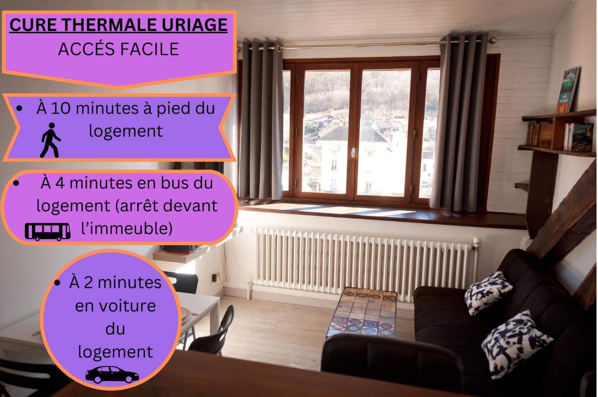 Le T2 Douillet D'Uriage - Residence Le Louvre - Cure Thermale Uriage- Proche Chamrousse - Jusqu'A 3 Personnes - Region Agreable En Toute Saison Vaulnaveys-le-Haut Extérieur photo