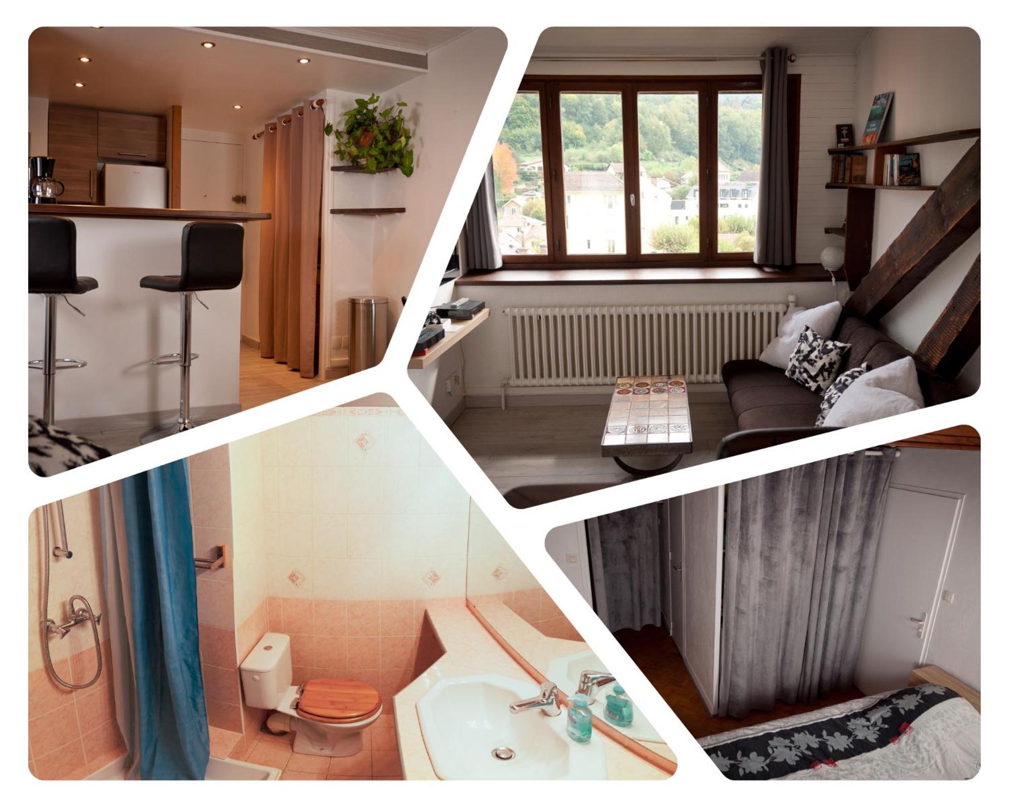 Le T2 Douillet D'Uriage - Residence Le Louvre - Cure Thermale Uriage- Proche Chamrousse - Jusqu'A 3 Personnes - Region Agreable En Toute Saison Vaulnaveys-le-Haut Extérieur photo